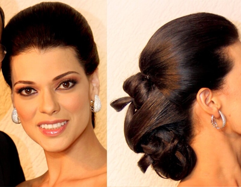 El maquillaje de Rosy fue acertado, al igual que el peinado.