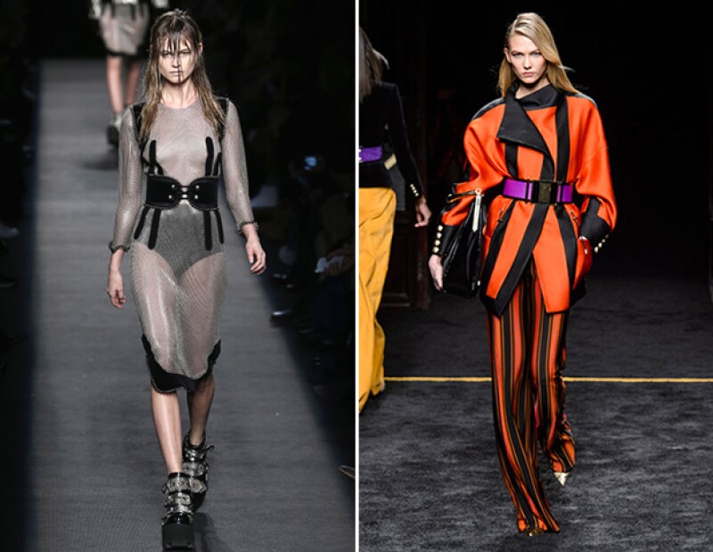 Balmain y Alexander Wang proponen cinturones anchos para otoño-invierno 2015.