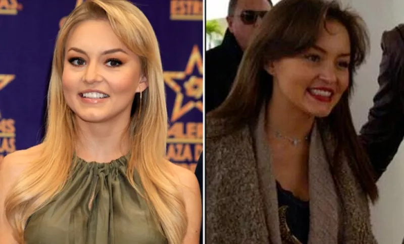 La actriz y su novio, Sebastián Rulli, arribaron en el aeropuerto de Tabasco muy felices, pero fue Angelique la que capturó miradas con su nuevo color de pelo.