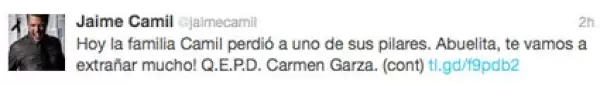 Jaime ha utilizado la red social Twitter para dar a conocer los momentos más felices y tristes de su vida.