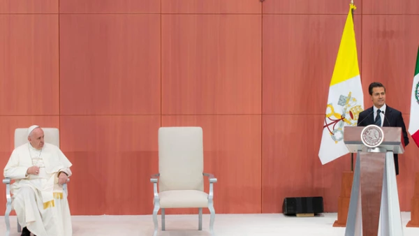 El presidente Peña Nieto dijo que las causas del papa con también las causas de México.