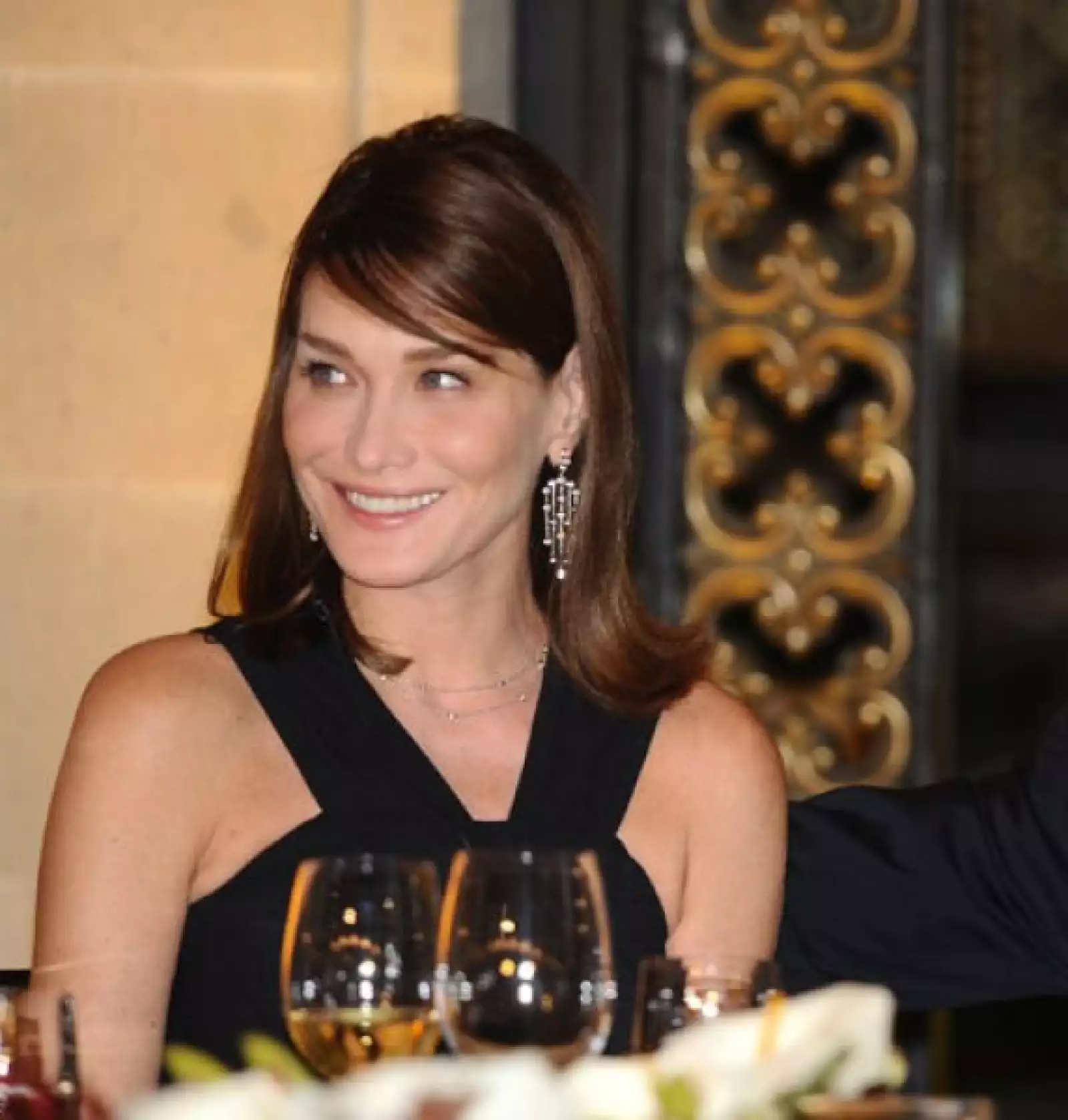 La ex cantante dibujo una sonrisa en el rostro de los asistentes al regalarles esa mirada y esa sonrisa tan bella.