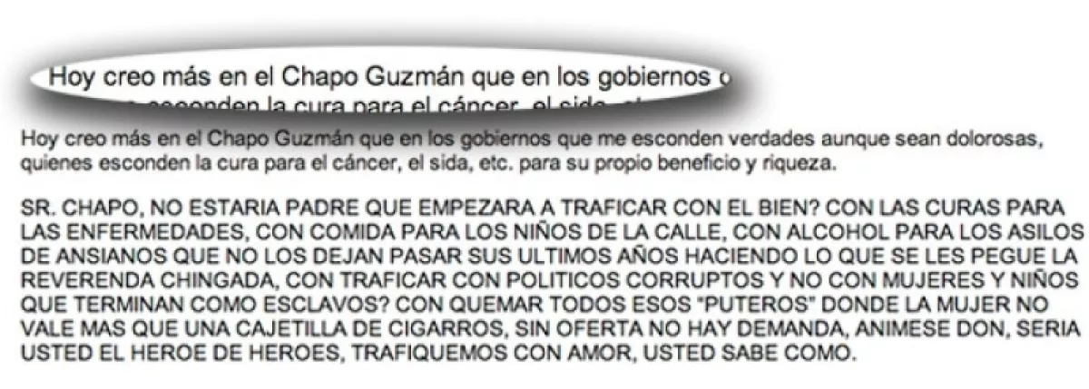 Carta de Kate del Castillo