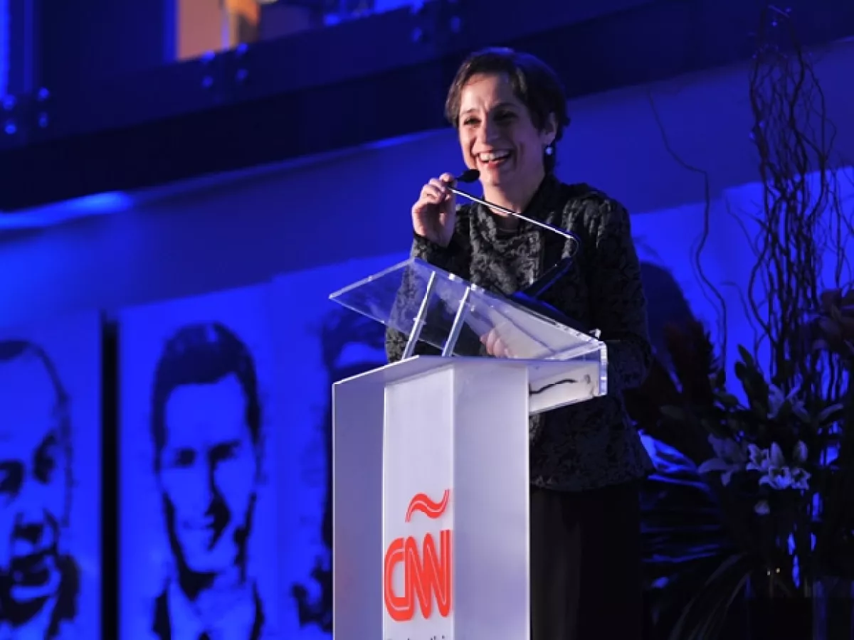 La periodista agradeció a los presentes su fidelidad estos seis años que ha transmitido su programa por la cadena CNN