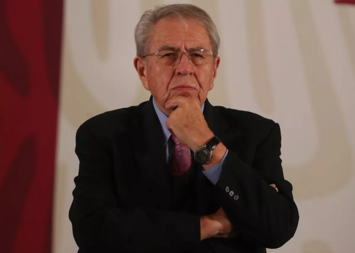 Jorge Alcocer, secretario de Salud, durante la conferencia de prensa.