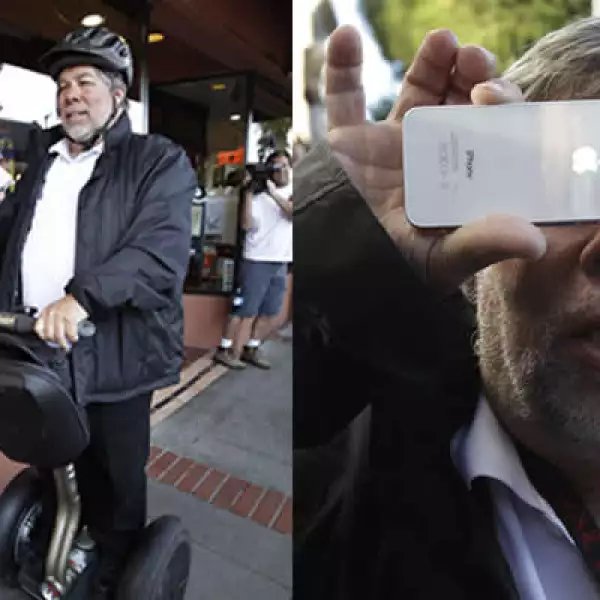 El cofundador de Apple decidió tomar su scooter y salir a formarse como cualquier cliente.