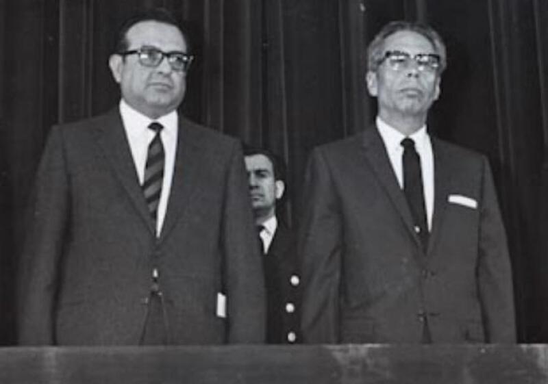 Pedro Ram�rez V�zquez y Gustavo D�az Ordaz