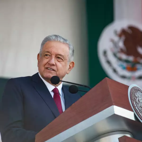 AMLO en su discurso