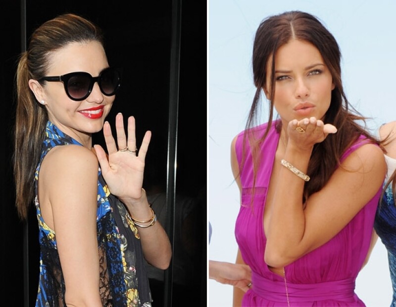 Miranda Kerr y Adriana Lima ocupan el segundo y tercer lugar.