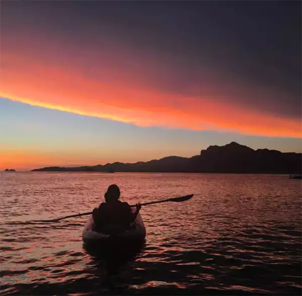 Así son los atardeceres en este increíble destino.
