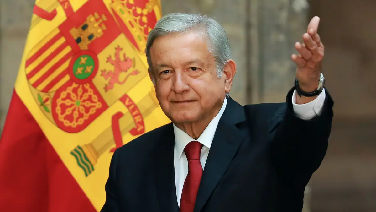 (Andres Manuel Lopez Obrador y Pedro Sanchez Perez-Castejon primer ministro de España)