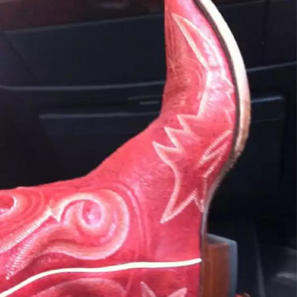 Botas rosas, preciosas como ella.