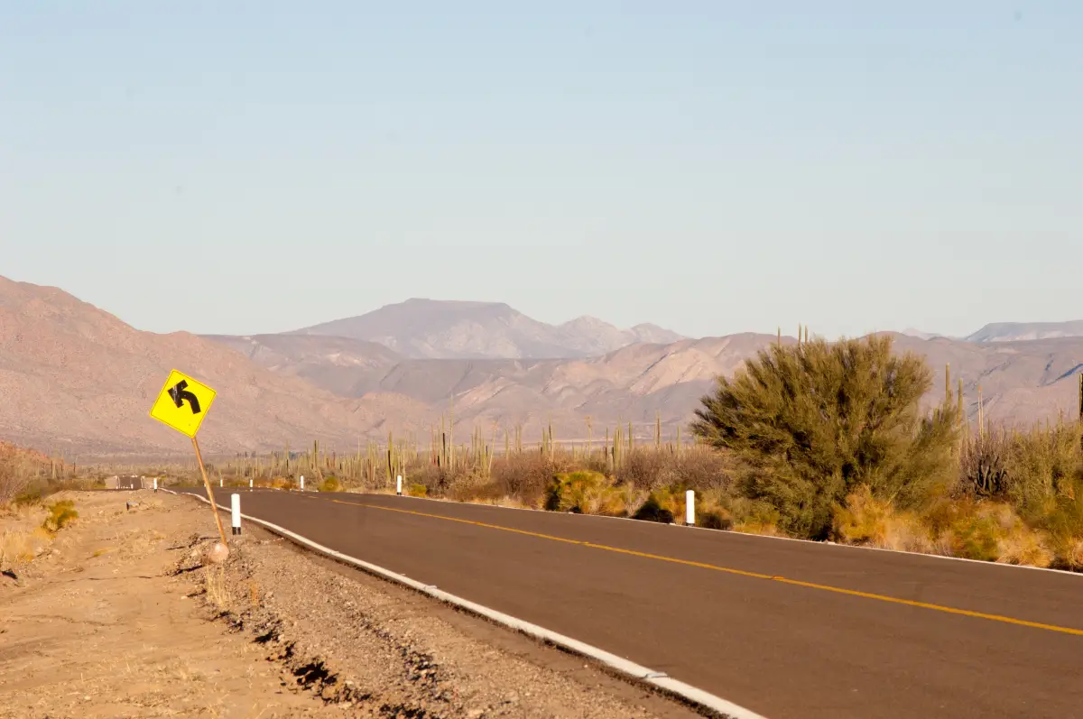 Mexican Federal Highway 1runs down the baja mexico peninsula 02/23/2006