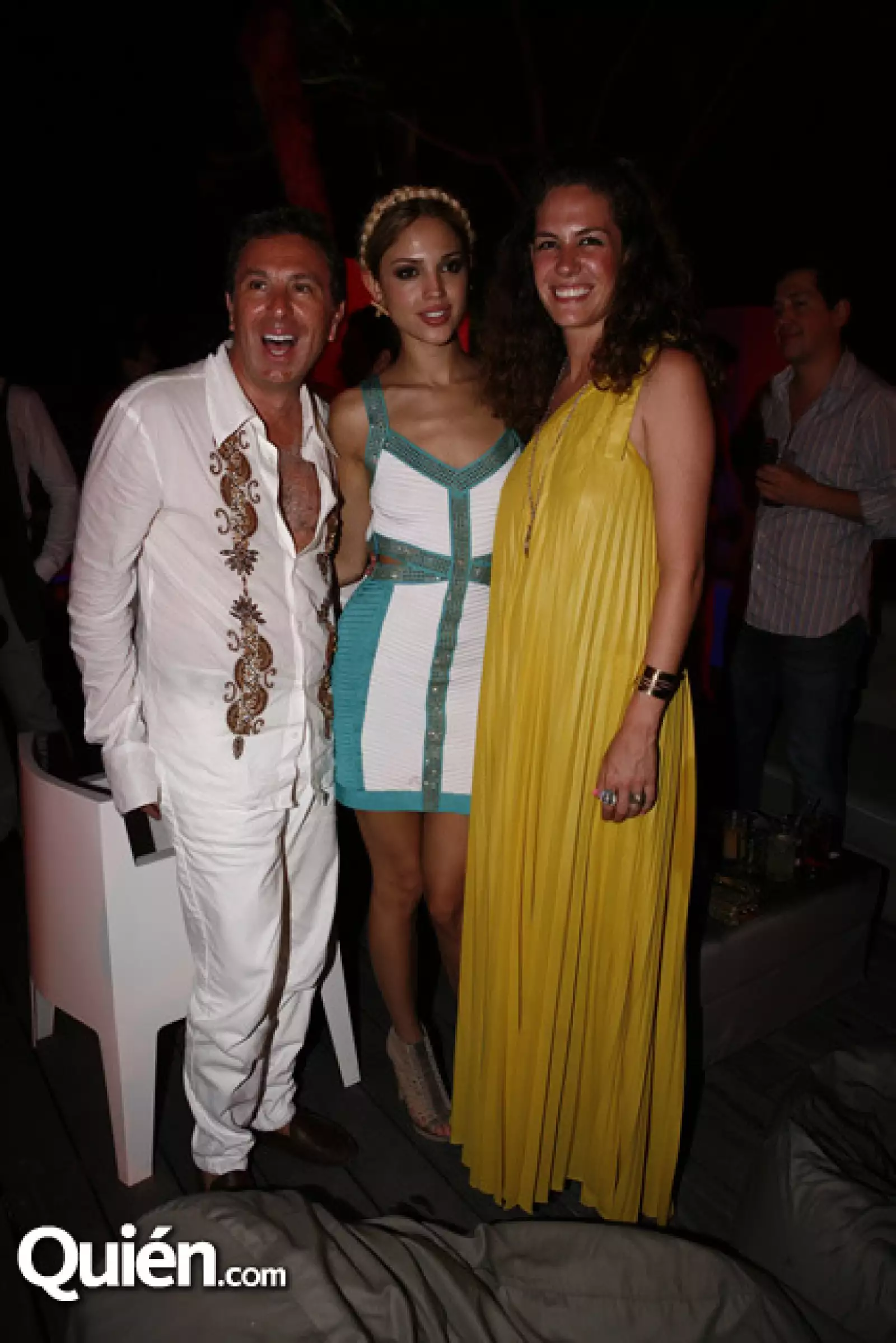 Rafael Micha, Eiza González y Ana Gálvez