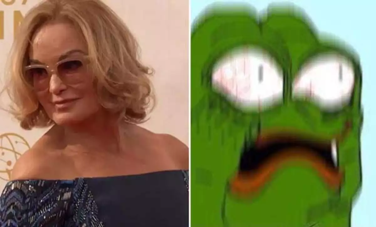 La actriz arribó a los Emmy y causó sensación en redes sociales por su cara.