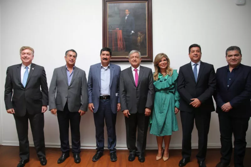 AMLO López Obrador frontera norte gobernadores