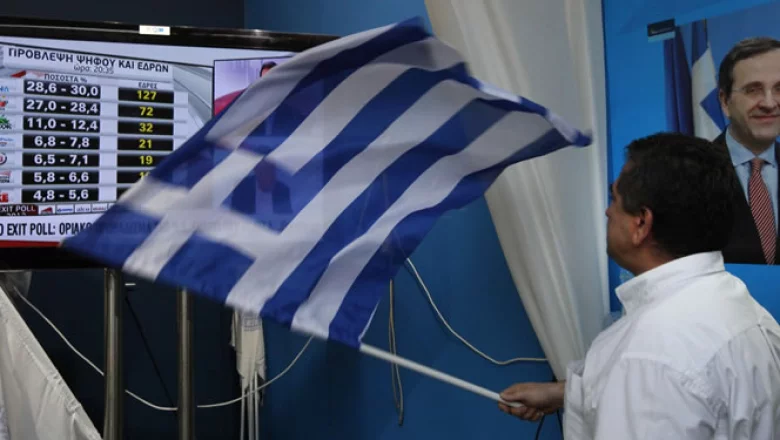 Los partidos políticos a favor del rescate financiero de Grecia, liderados por Nueva Democracia, se llevaron la mayoría parlamentaria en las elecciones del domingo, dando alivio a un mundo que se preparaba para una nueva turbulencia financiera.