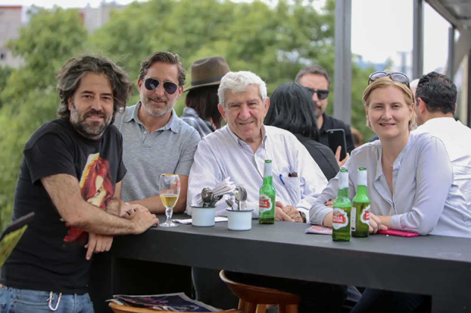 Felipe Fernández del Paso, Moises Micha, Marcos Micha y Ana Elena Mallet