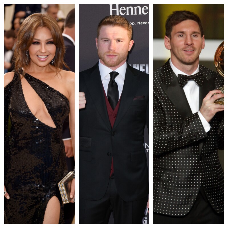 Thalía, ‘El Canelo’ y Messi