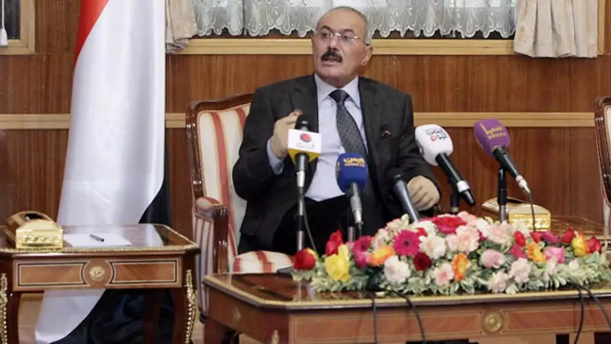 presidente de yemen da un discurso