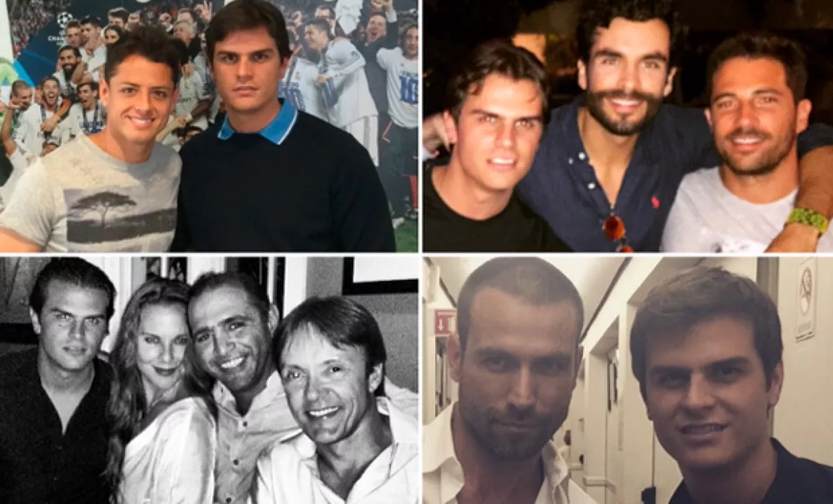 En su perfil de Instagram constantemente sube fotografías con Alejandro Fernández y otros de sus amigos famosos.