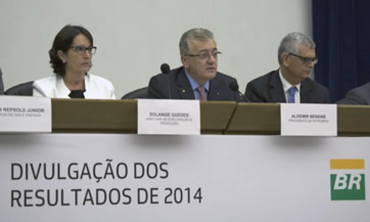 Integrantes de Petrobras dieron a conocer los resultados de la petrolera en sus instalaciones de Río de Janeiro. (Foto: AFP )