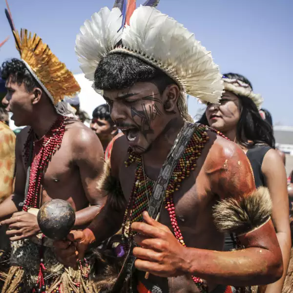 BRAZIL-INDIGENOUS-PROTEST