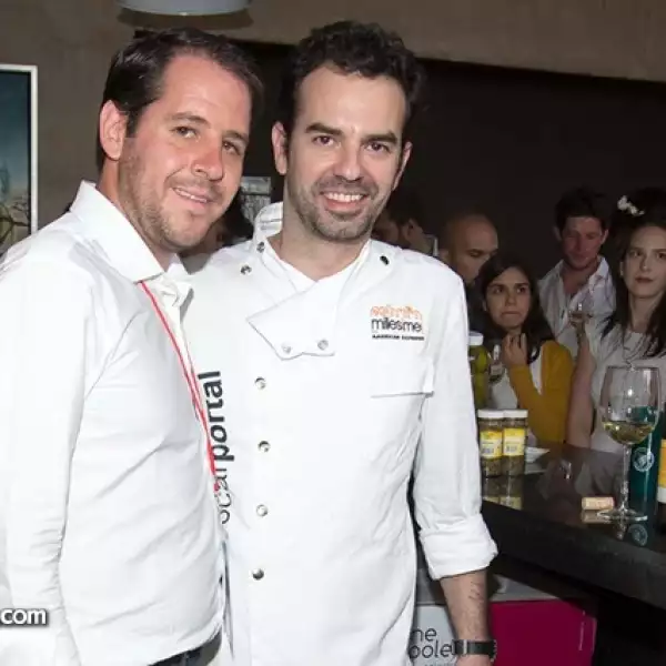 Stephan Álvarez y el Chef Óscar Portal