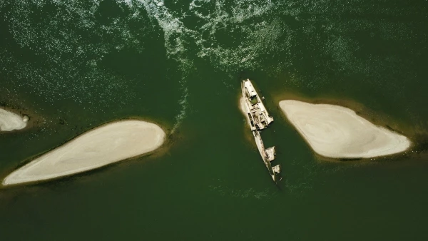 FILE PHOTO: Low water levels on Danube reveal WW2 German warships