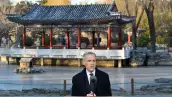 Mark Carney, primer ministro de Canadá, da conferencia en Beijing