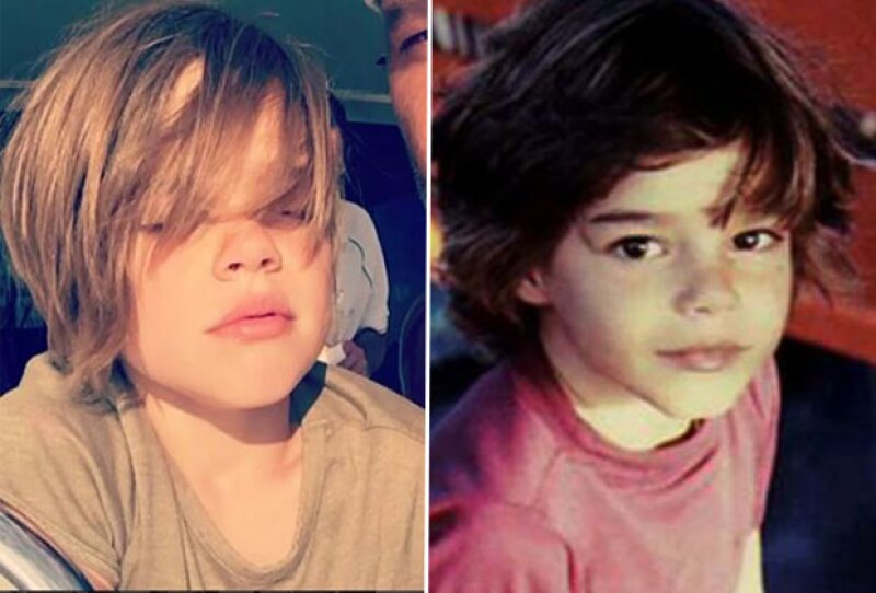 Aunque el cantante no aclaró si en esta foto aparece Matteo o de Valentino, no podemos negar que el niño es muy parecido a él cuando era pequeño.