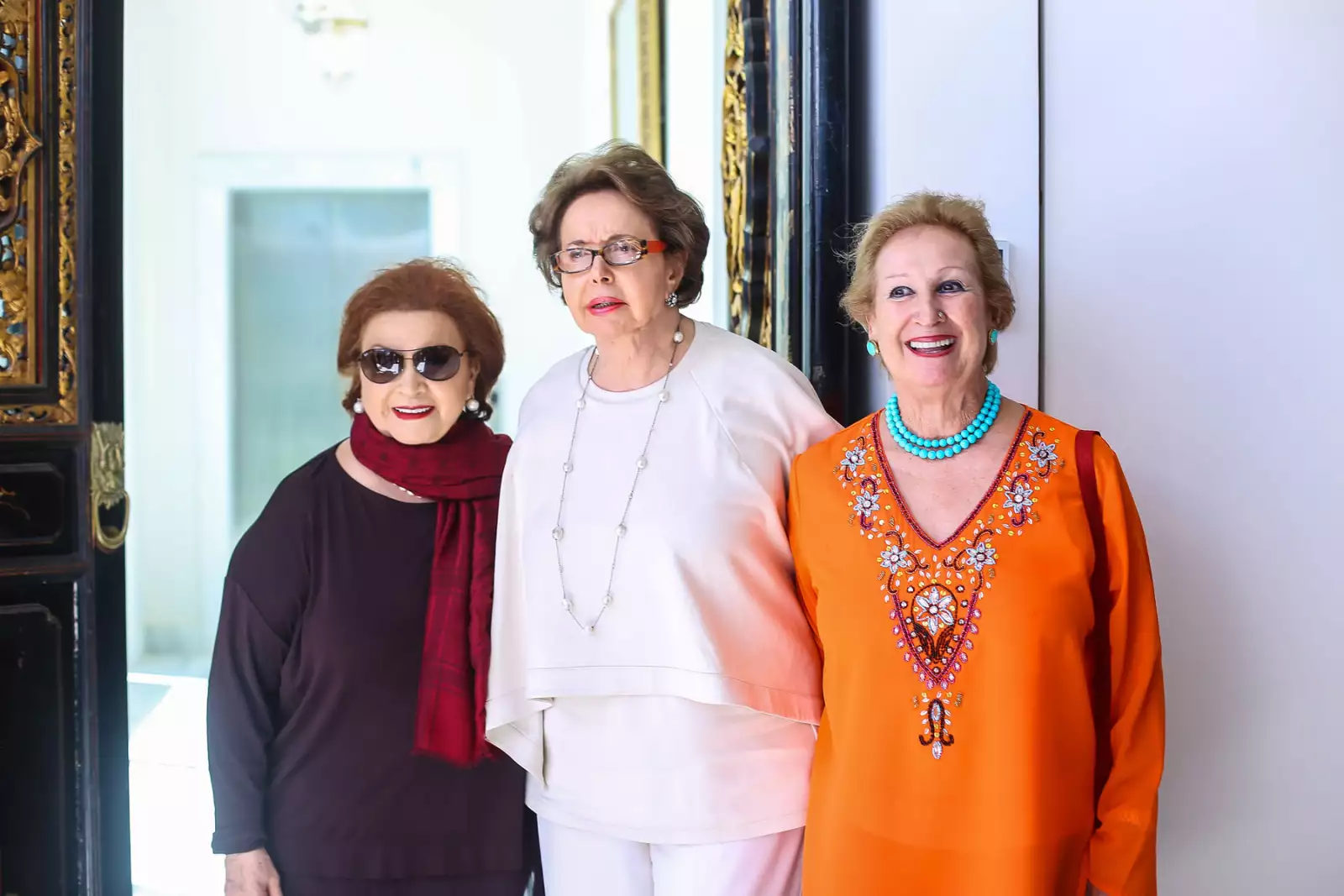 Comida de los patronos de arte de la Bienal