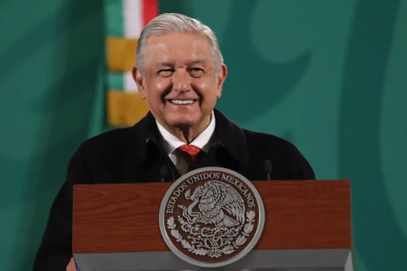 El presidente de México, Andrés Manuel López Obrador, en su conferencia mañanera
