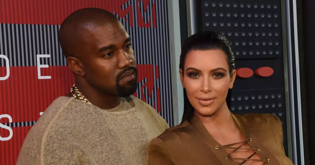 Kanye West y Kim Kardashian 