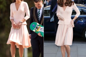 La royal usó el mismo look en 2014 y en 2016.