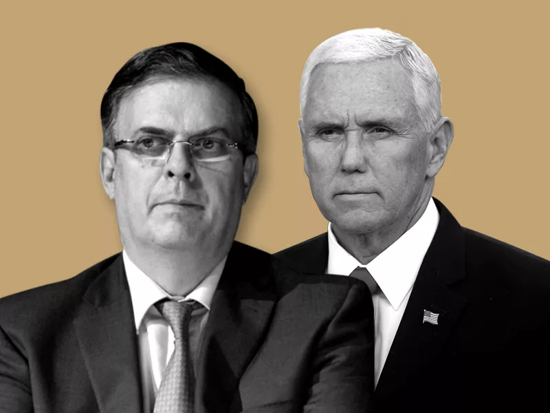 Ebrard y Pence negociación aranceles