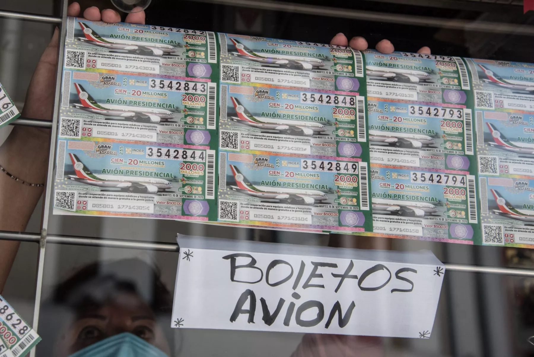 Boletos de la rifa
