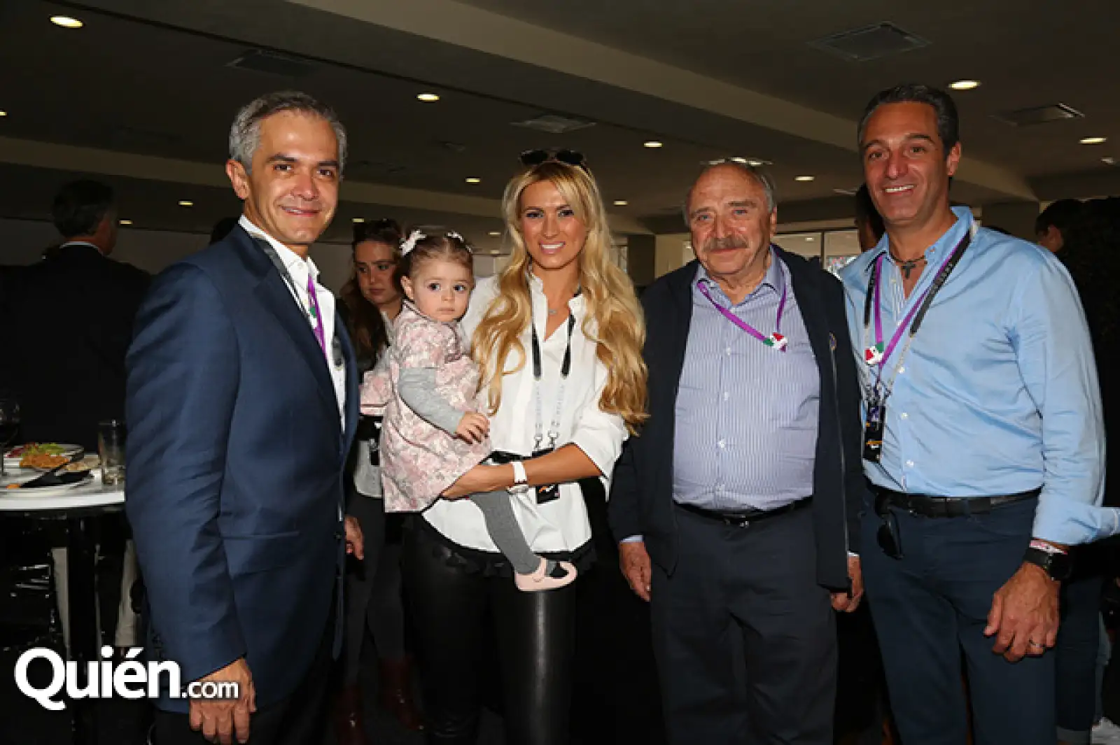 Miguel Ángel Mancera, Mariel Slim, María Elena Torruco, José Abed y Carlos Slim Domit