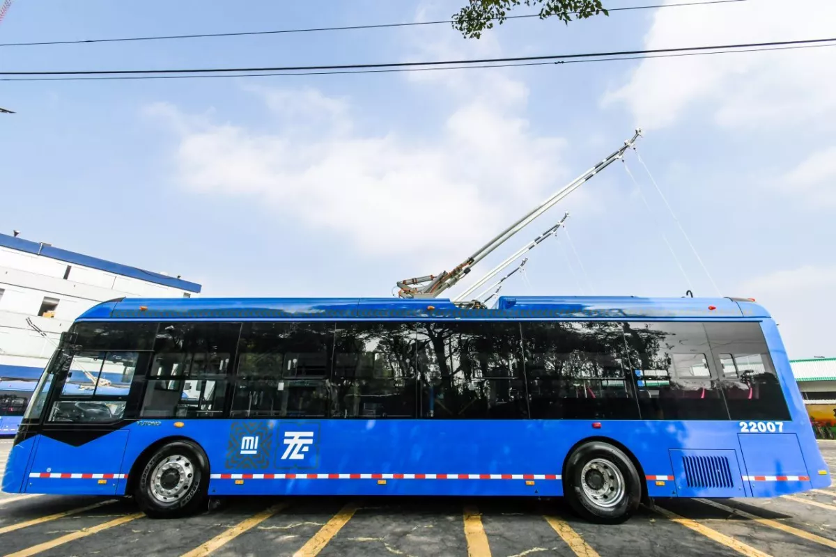 Claudia Sheinbaum, Jefa de Gobierno, encabezó la presentación de las nuevas unidades de Trolebús.