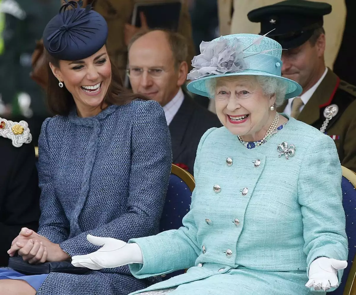 Queen Elizabeth II and The Duke And Duchess Of Cambridge Visit The East Midlands