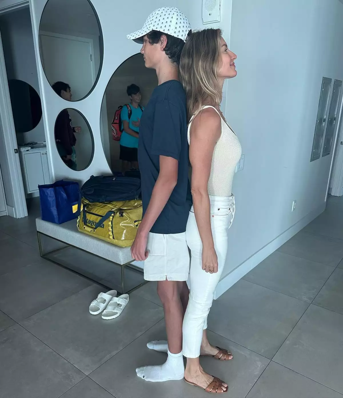 Gisele Bündchen y su hijastro Jack Brady