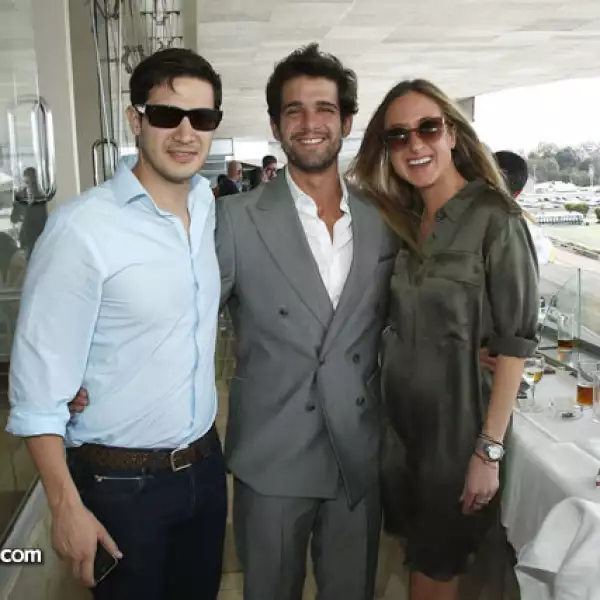 Pedro Quiroz, Christian Rojas y Valentina Collado