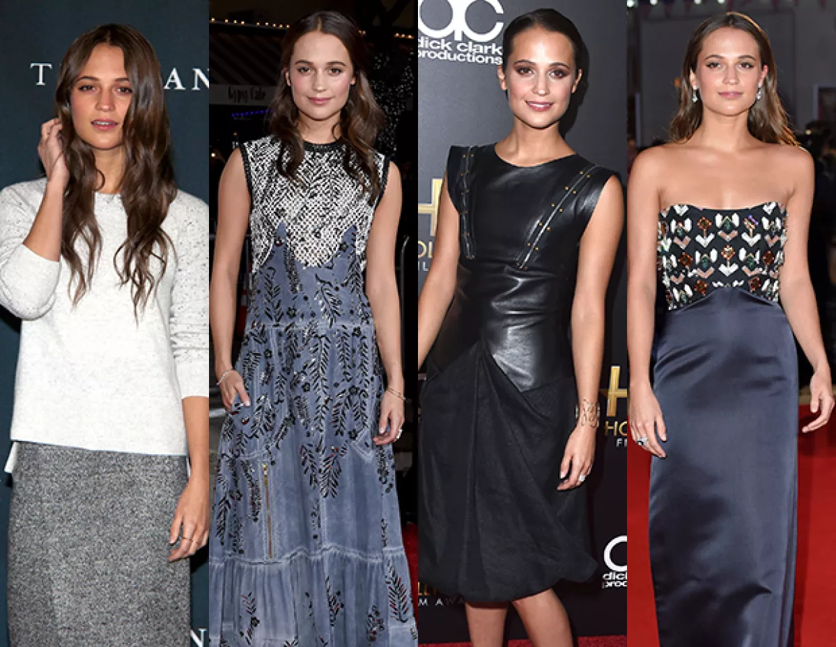 El paso de Alicia Vikander por el red carpet.