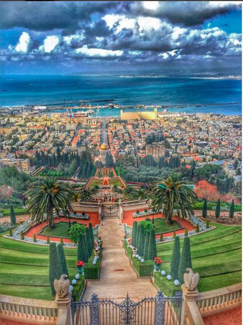 Ana Brenda compartió este bella imagen de Bahá´i Gardens en Haifa.