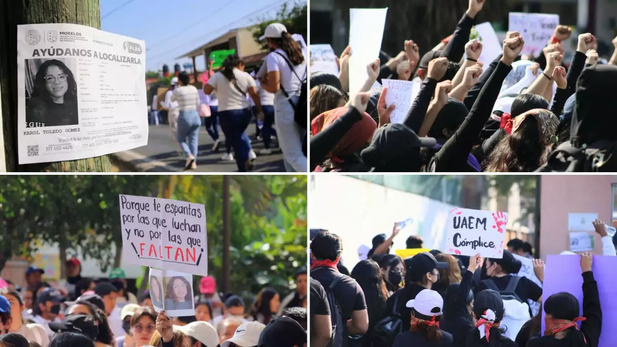 Estudiante de la Universidad Autónoma del Estado de Morelos han mantenido jornadas de protestas para exigir justicia por sus compañeras.