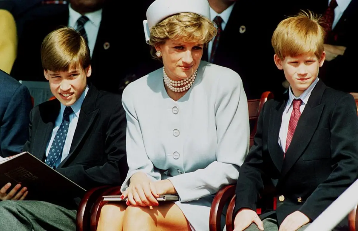 Príncipe William, Lady Di y el príncipe Harry