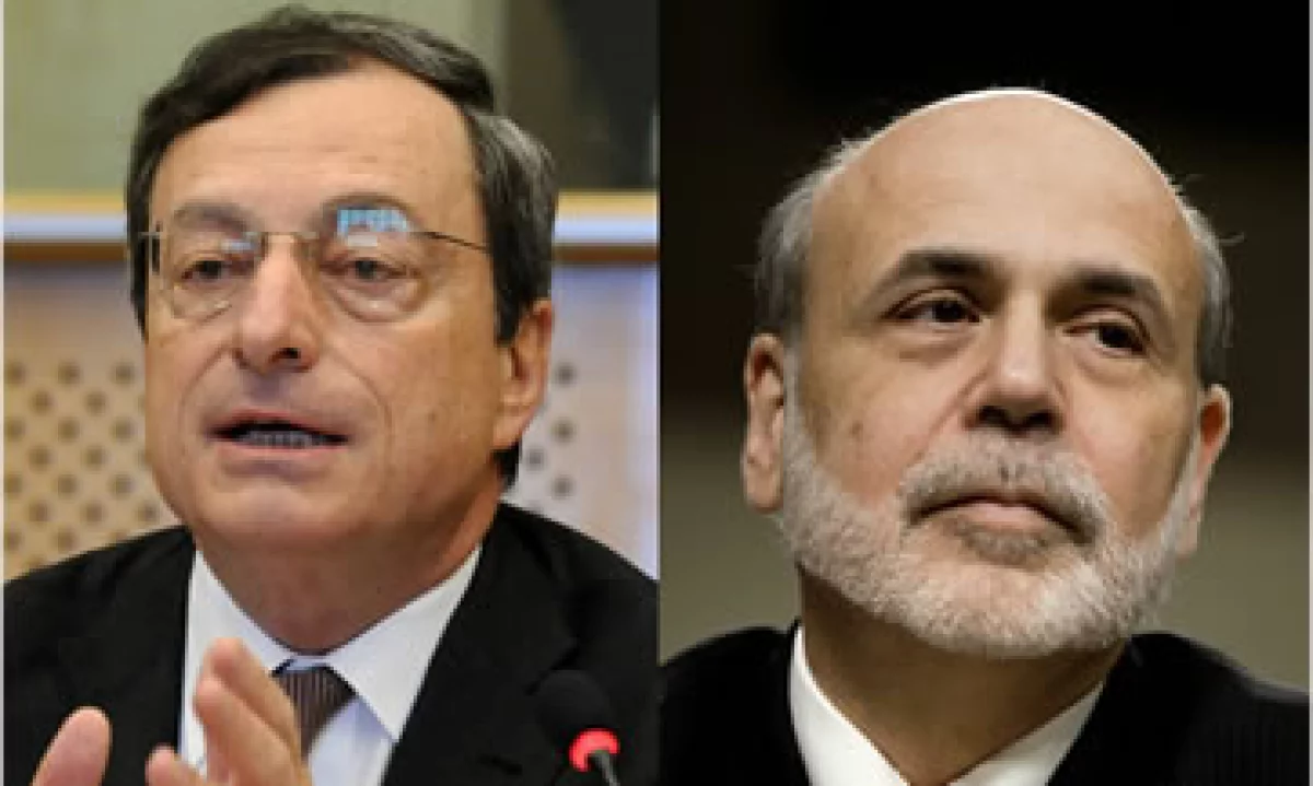 Los expertos estiman que el jefe del BCE, Mario Draghi (izq.) no puede darse el lujo de sentarse y esperar a que la crisis termine. (Foto: Cortesía CNNMoney.com)