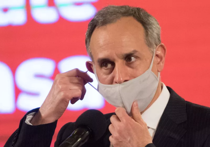 Hugo López Gatell, subsecretario de Salud, en el reporte diario del Covid 19 en el país