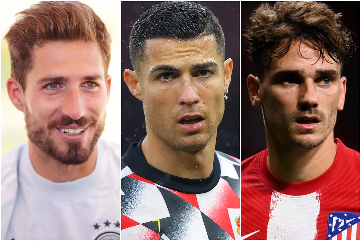 Kevin Trapp, Cristiano Ronaldo y Antoine Griezmann