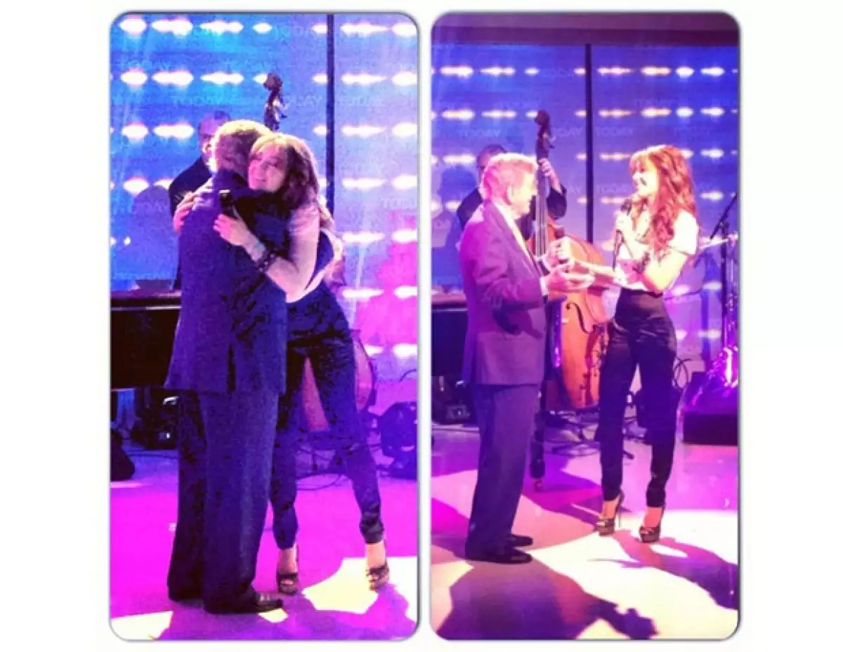 Thalía y Tony Bennett se presentaron en `The Today ShowÂ´.